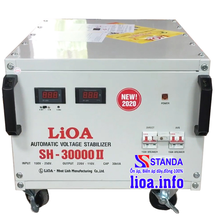 Ổn Áp Lioa 30kVA SH-30000 II_đồng hồ điện tử
