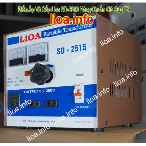 Biến Áp Vô Cấp LiOA SD-2515 Input 220V Output 0V-250V Giá Phân Phối Tại Kho Cực Tốt